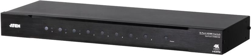 Image of ATEN VS0801HB 8-Port True 4K HDMI Switch - Video/Audio-Schalter - 8 x HDMI - an Rack montierbar