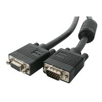 Image of StarTech.com VGA Monitorkabel - Koaxial HD15 Video Kabel - St/Bu - VGA-Verlängerungskabel - HD-15 (M) - HD-15 (W) - 15,0m - geformt - Schwarz (MXTHQ15M)