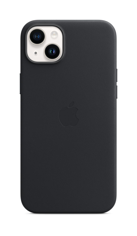 Image of APPLE iPhone 14 Plus Leather Case with MagSafe - Midnight (MPP93ZM/A)