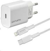 Image of 4Smarts Schnelllade-Set 20W mit 1,5m Lightning Kabel f. iPhone (465591)