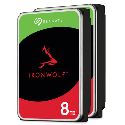 Image of 2er Pack Seagate IronWolf 8TB 3,5 Zoll SATA 6Gb/s - interne NAS Festplatte (CMR)