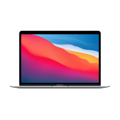 Image of Apple MacBook Air (M1, 2020) MGN93D/A Silber Apple M1 Chip mit 7-Core GPU, 8GB RAM, 256GB SSD, macOS - 2020