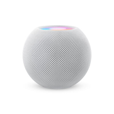 Image of Apple HomePod Mini (Weiß) MY5H2D/A [Bluetooth, 360° Audio, Siri Sprachsteuerung]