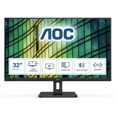 Image of AOC U32E2N UHD Monitor - VA-Panel, Adaptive Sync, Lautsprecher