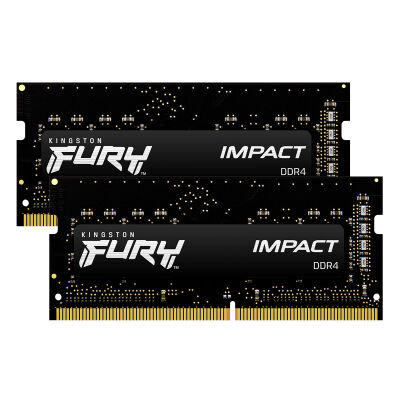 Image of Kingston FURY Impact 32GB Kit (2x16GB) DDR4-2666 CL16 SO-DIMM Gaming Arbeitsspeicher