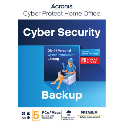 Image of Acronis Cyber Protect Home Office Premium [5 Geräte - 1 Jahr] + 1 TB Acronis Cloud Storage [5 Geräte - 1 Jahr]