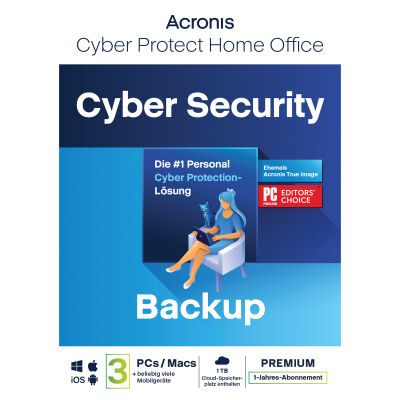Image of Acronis Cyber Protect Home Office Premium [3 Geräte - 1 Jahr] 1 TB Acronis Cloud Storage [3 Geräte - 1 Jahr]