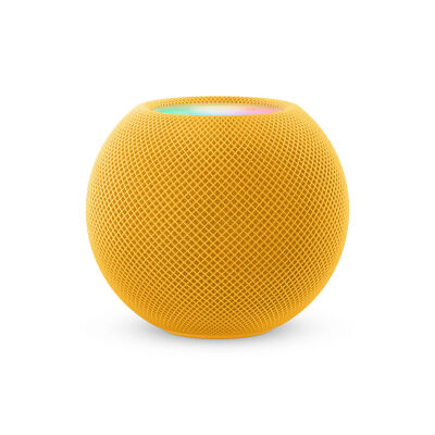 Image of Apple HomePod Mini (Gelb) MJ2E3D/A [Bluetooth, 360° Audio, Siri Sprachsteuerung]