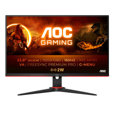 Image of AOC 24G2SAE/BK Gaming Monitor - 165 Hz, FreeSync Premium