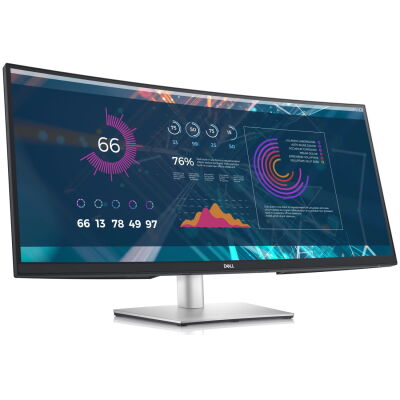 Image of Dell P3421WM Curved Monitor - IPS, WQHD, Höhenverstellung, USB-C