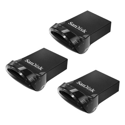 Image of SanDisk Ultra Fit 64GB 3er Pack - USB-Stick, Typ-A 3.0