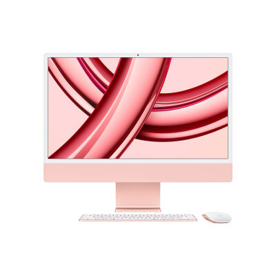 Image of Apple iMac MQRD3D/A Rose - 61cm(24‘‘) M3 8-Core Chip, 8-Core GPU, 8GB Ram, 256GB SSD