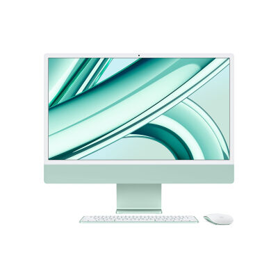 Image of Apple iMac MQRN3D/A Grün - 61cm(24‘‘) M3 8-Core Chip, 10-Core GPU, 8GB Ram, 256GB SSD