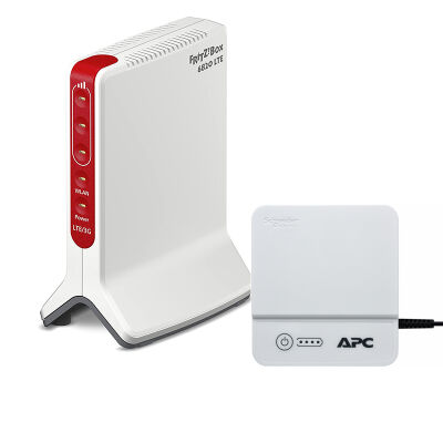 Image of AVM FRITZ!Box 6820 LTE + APC Back-UPS CP12036LI - WLAN N Router (bis zu 450 Mbit/s, LTE-Mobilfunk)