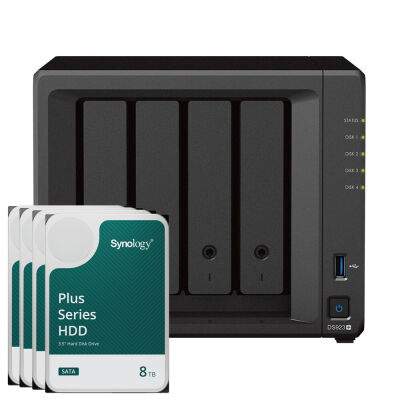 Image of Synology DS923+ 32TB Synology Plus HDD NAS-Bundle NAS inkl. 4x 8TB Synology Plus HDD 3.5 Zoll SATA Festplatte