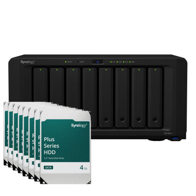 Image of Synology DiskStation DS1821+ 32TB Plus HDD NAS-Bundle NAS inkl. 8x 4TB Synology Plus HDD 3.5 Zoll SATA Festplatte