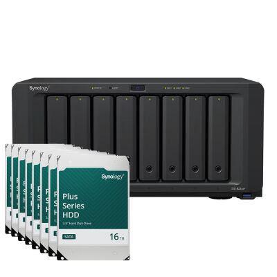 Image of Synology DS1823xs+ 128TB Plus HDD NAS-Bundle NAS inkl. 8x 16TB Synology Plus HDD 3.5 Zoll SATA Festplatte