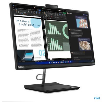 Image of Lenovo ThinkCentre Neo 30a AiO 12CE007LGE - 60,5cm (23,8") FHD-Display - i5-12450H, 16GB RAM, 512GB SSD, UHD Grafik, W11Pro