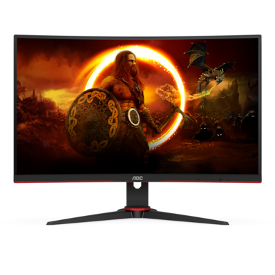 Image of AOC Gaming C27G2E - 27 Zoll Full HD Curved Monitor, 165 Hz, 1 ms GtG, FreeSync Premium (1920x1080, VGA, HDMI, DisplayPort) schwarz-rot