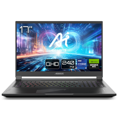 Image of GIGABYTE AORUS 17X AZG-65DE665CH - 17" QHD 240Hz Display, Intel Core i9-14900HX, 32GB RAM, 2TB SSD, NVIDIA GeForce RTX™ 4090, Windows 11 Home