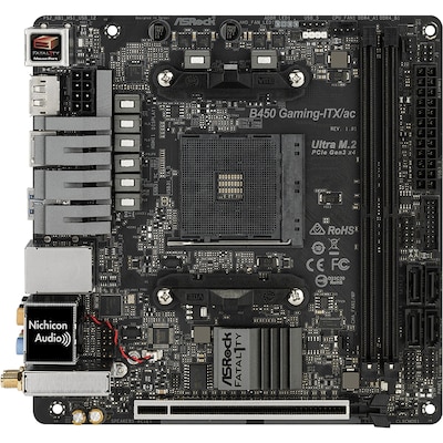 Image of ASRock Fatal1ty B450 Gaming-ITX/ac Mainboard Sockel AM4