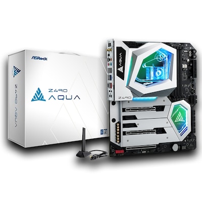 Image of ASRock Z490 AQUA Gaming Mainboard Sockel 1200