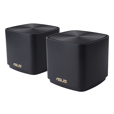 Image of ASUS ZenWiFi XD4 Plus WiFi 6 Mesh System 2er-Pack Schwarz AX1800 Dual-Band, 2x Gigabit LAN, AiMesh