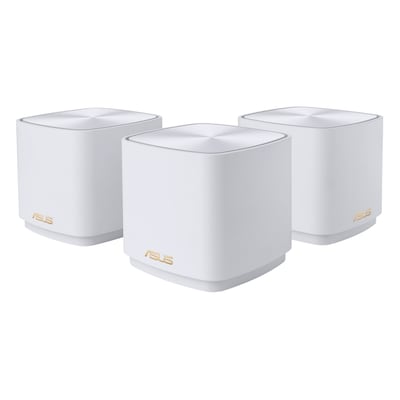 Image of ASUS ZenWiFi XD4 Plus WiFi 6 Mesh System 3er-Pack Weiß AX1800 Dual-Band, 2x Gigabit LAN, AiMesh