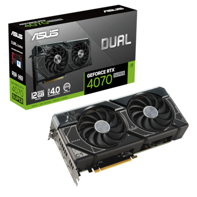 Image of ASUS DUAL GeForce RTX 4070 SUPER EVO Grafikkarte - 12GB GDDR6X