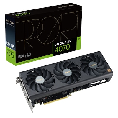 Image of ASUS ProArt GeForce RTX 4070 OC Grafikkarte - 12GB GDDR6X, 1x HDMI, 3x DP