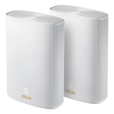 Image of ASUS ZenWiFi AX Hybrid XP4 WLAN Mesh System 2er Pack Weiß [WiFi 6 (802.11ax), Dual-Band, bis zu 1.800 Mbit/s]