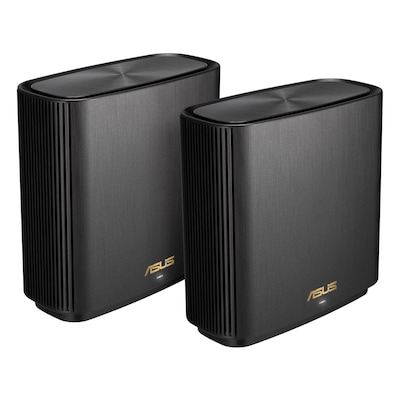 Image of ASUS ZenWiFi AX XT8 WLAN Mesh Router 2er-Pack Schwarz [WiFi 6 (802.11ax), Tri-Band, bis zu 6.600 Mbit/s]