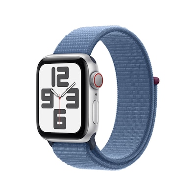 Image of Apple Watch SE (2 Gen) LTE 40mm Alu Silber Sport Loop Winterblau