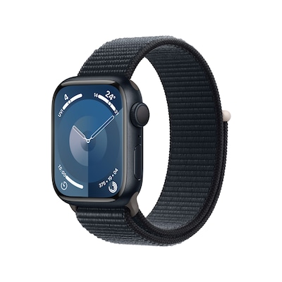 Image of Apple Watch Series 9 GPS 41mm Aluminium Mitternacht Sport Loop Mitternacht