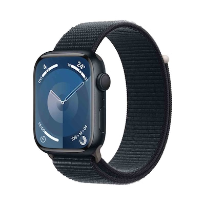 Image of Apple Watch Series 9 GPS 45mm Aluminium Mitternacht Sport Loop Mitternacht