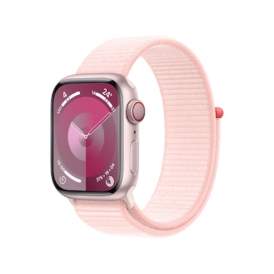 Image of Apple Watch Series 9 LTE 41mm Aluminium Rosè Sport Loop Hellrosa