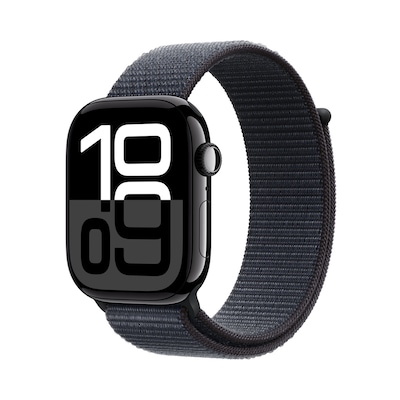 Image of Apple Watch S10 Diamantscharz Aluminium Sport Loop Tinte GPS 46mm MWWR3QF/A 2024