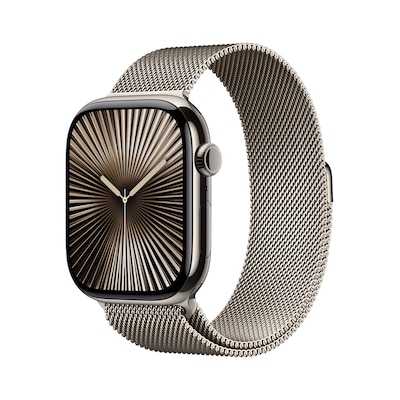 Image of Apple Watch S10 Natur Titanium Milanese Loop Natur - S/M GPS + Cellular 46mm MC7Q4QF/A 2024