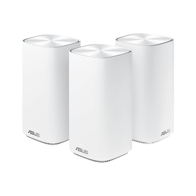 Image of ASUS ZenWiFi AC Mini CD6 WLAN Mesh Router + 2x Satellit Weiß [WiFi 5 (802.11ac), Dual-Band, bis zu 1.500 Mbit/s]