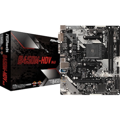 Image of ASRock B450M-HDV R4.0 Mainboard Sockel AM4