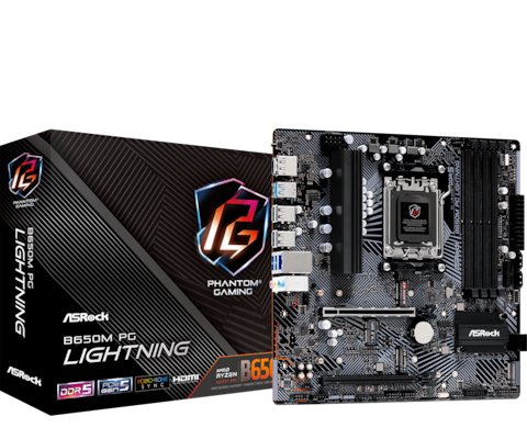 Image of ASRock B650M PG Lightning Mainboard Sockel AM5