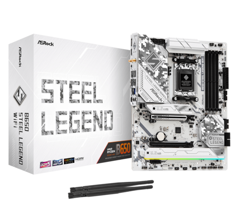 Image of ASRock B650 Steel Legend WiFi Mainboard Sockel AM5