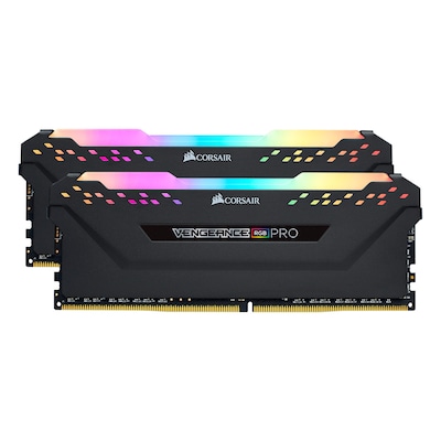 Image of Corsair Vengeance RGB Pro Schwarz 16GB Kit (2x8GB) DDR4-3600 CL18 DIMM Arbeitsspeicher