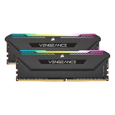 Image of Corsair Vengeance RGB Pro SL Schwarz 16GB Kit (2x8GB) DDR4-3600 CL18 DIMM Arbeitsspeicher