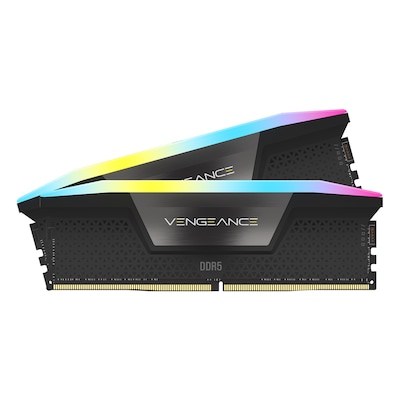 Image of Corsair Vengeance RGB Schwarz 32GB Kit (2x16GB) DDR5-7200 CL34 DIMM Arbeitsspeicher