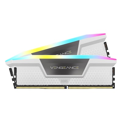 Image of Corsair Vengeance RGB Weiß 32GB Kit (2x16GB) DDR5-6000 CL40 DIMM Arbeitsspeicher