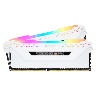 Image of Corsair Vengeance RGB Pro Weiß 16GB Kit (2x8GB) DDR4-3200 CL16 DIMM Arbeitsspeicher