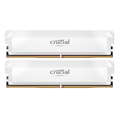 Image of Crucial Pro Overclocking 32GB Kit (2x16GB) DDR5-6000 Weiß UDIMM Arbeitsspeicher - Unterstützt Intel XMP 3.0 und AMD EXPO