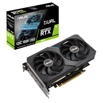 Image of ASUS Dual GeForce RTX 3060 V2 OC LHR Grafikkarte - 3x DisplayPort, 1x HDMI