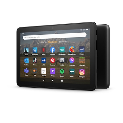 Image of Amazon Fire HD 8-Tablet (2022), Schwarz 8-Zoll-HD-Display, 32 GB - mit Werbung